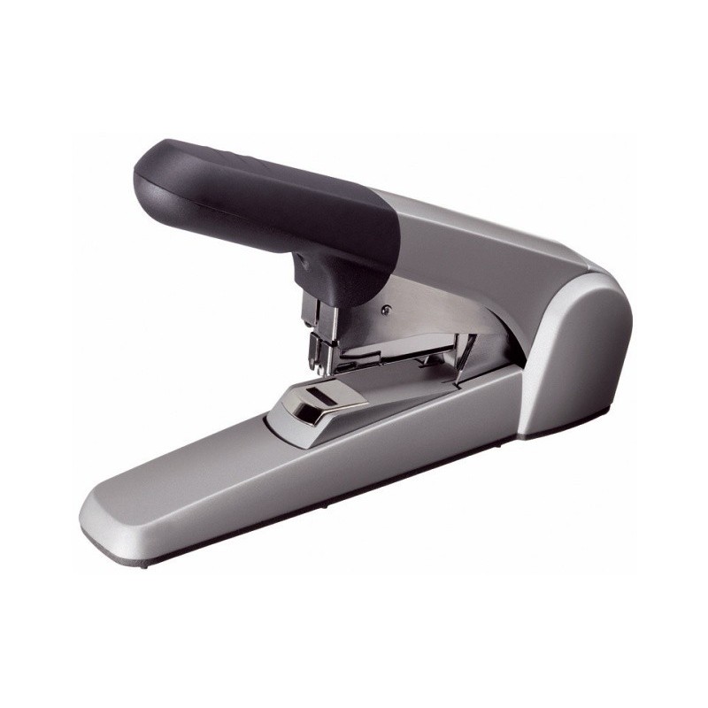 Capsator metalic de mare capacitate LEITZ 5552, capsare plata, 60 coli - gri