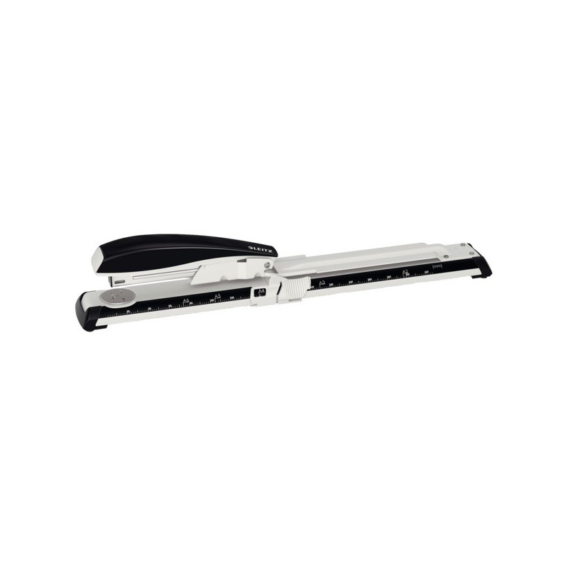 Capsator metalic LEITZ 5560 NeXXt Series cu brat lung, 40 coli - negru