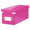 Cutie pentru 30/60 CD-uri, LEITZ Click & Store, carton laminat - roz