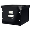 Cutie LEITZ Click & Store, pentru 15 dosare suspendabile - negru