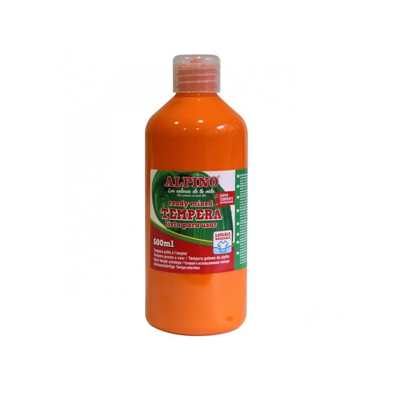 Tempera lavabila, 500ml, Alpino - portocalie
