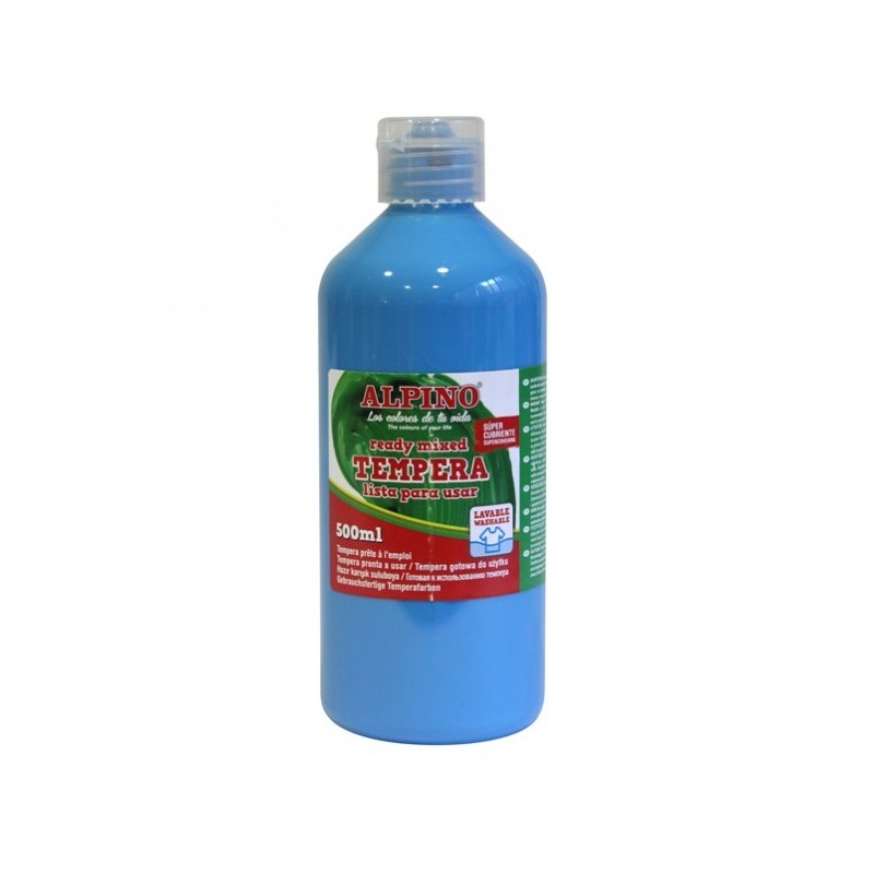 Tempera lavabila, 500ml, Alpino - bleu