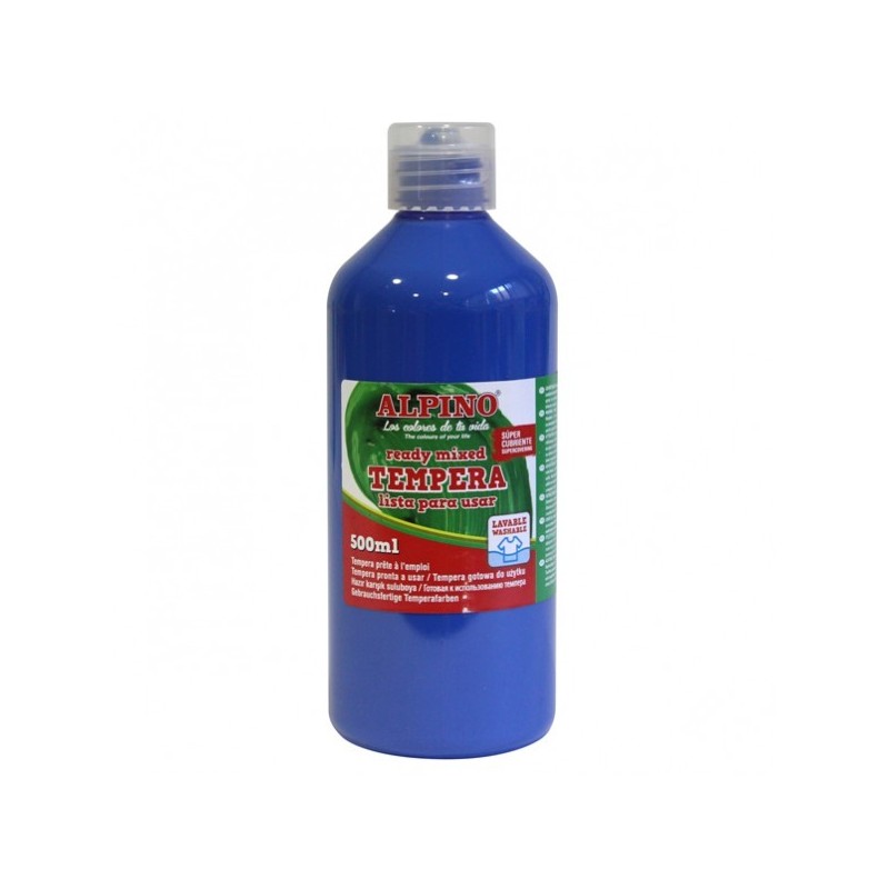 Tempera lavabila, 500ml, Alpino - bleumarin