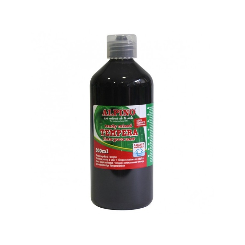 Tempera lavabila, 500ml, Alpino - negru