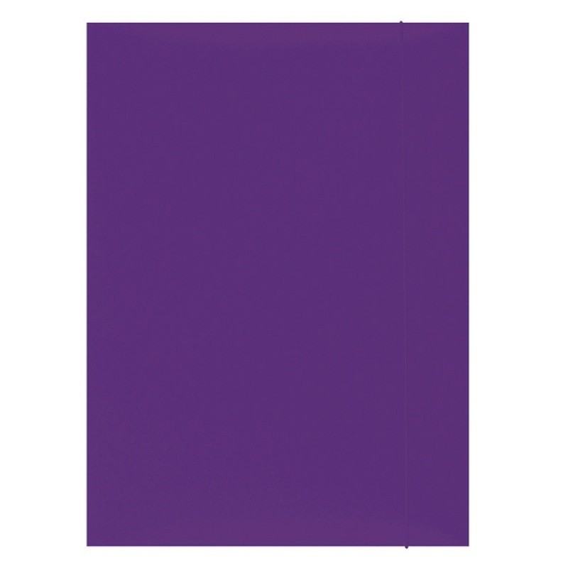Mapa din carton plastifiat cu elastic, 300gsm, Office Products - violet