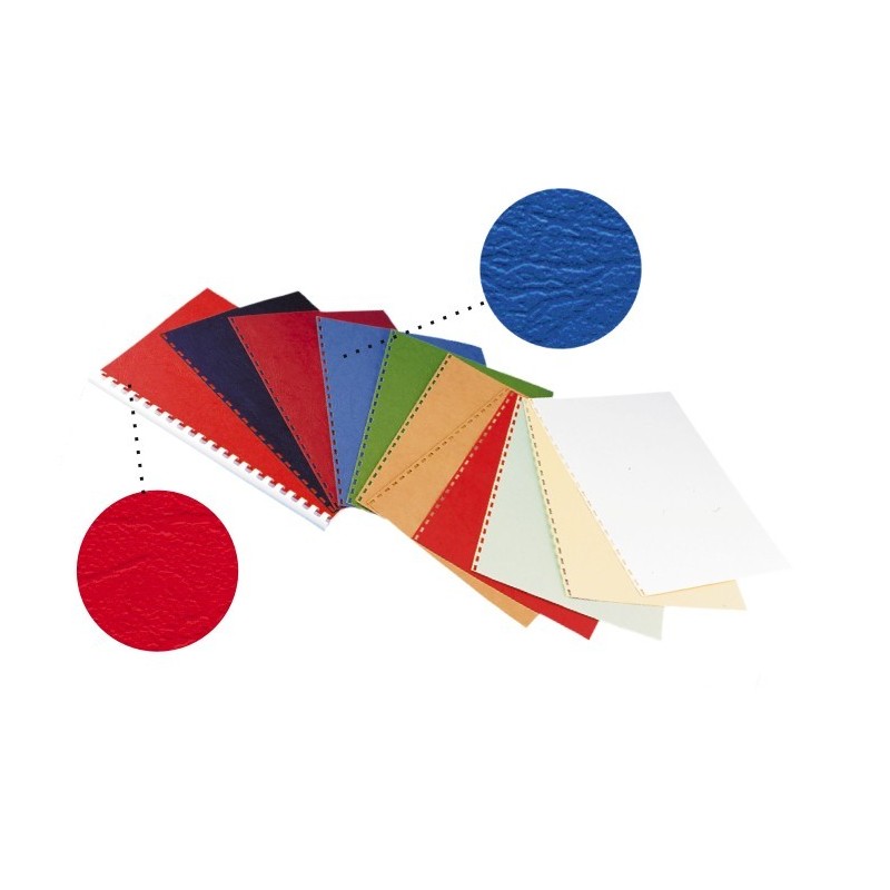 Coperta carton imitatie piele 250g/mp, A4,100/top OPUS - rosu
