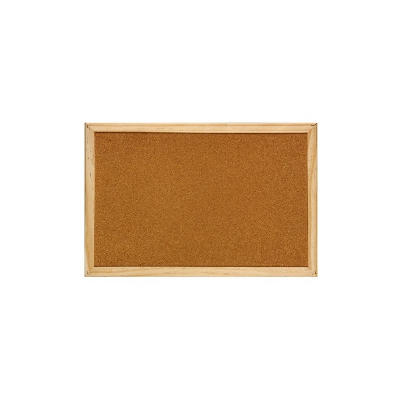 Panou pluta cu rama din lemn, 60 x 90 cm, Optima