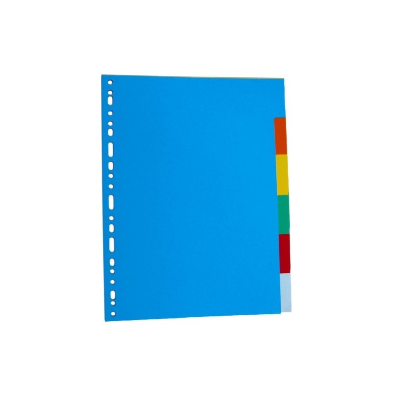 Separatoare carton color, A4, 180g/mp, 12 culori/set, Optima