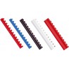 Inele plastic 6 mm, max 25 coli,100buc/cut, Optima - negru