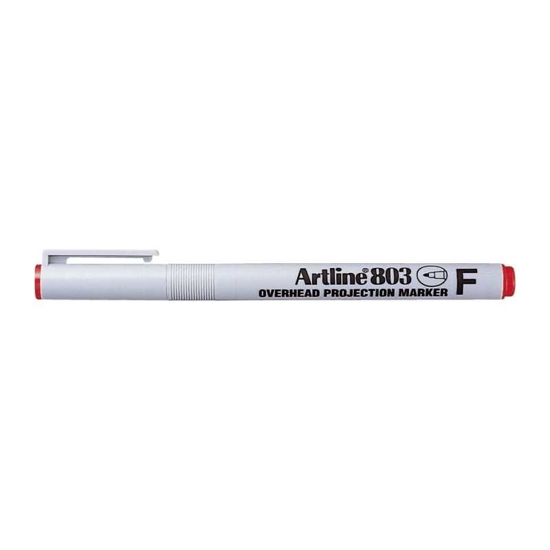 OHP Non-Permanent marker ARTLINE 803, varf fin - 0.5mm - rosu