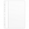 Dosar plastic PVC, cu sina si multiperforatii, 10 buc/set, DONAU - alb