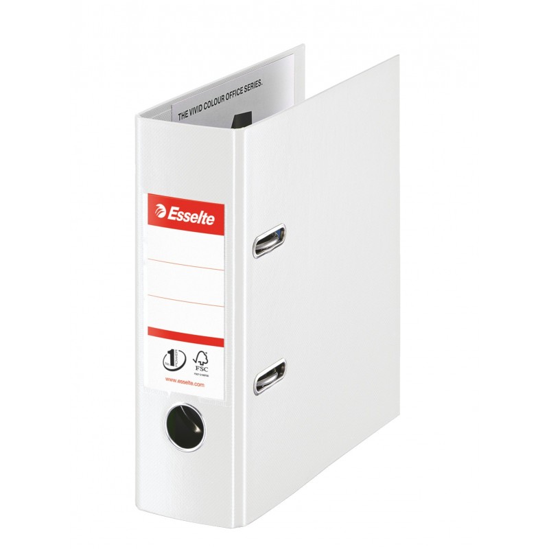 Biblioraft ESSELTE No.1 Power Vivida, PP/PP, A5, 75 mm, alb