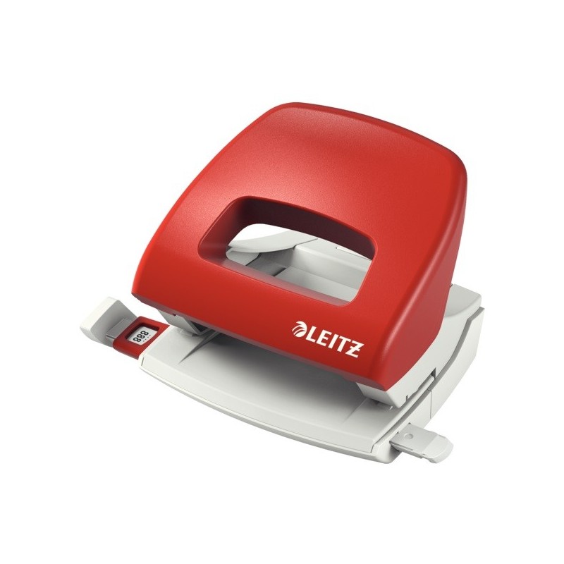 Perforator plastic LEITZ 5038 NeXXt Series, 16 coli, rosu