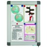 Avizier interior/exterior Recto, tabla alba magnetica, 8 x A4, 60 x 85 cm, SMIT