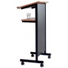 Pupitru discurs 56 x 45 x 118 cm, SMIT - negru/ lemn natur