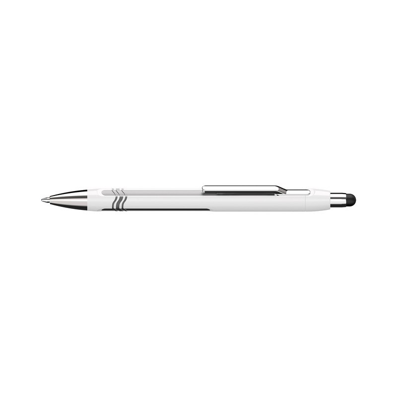 Pix SCHNEIDER Epsilon Touch XB, varf 1.4mm - corp alb/argintiu - scriere albastra