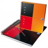 Caiet cu spirala A5+, OXFORD Int. Notebook, 80 file-80g/mp, Scribzee, coperta carton rigid -dictando