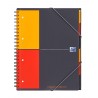 Caiet cu spirala A4+, OXFORD Int. Organiserbook, 80 file-80g/mp, Scribzee, 4 perf, coperta PP-mate