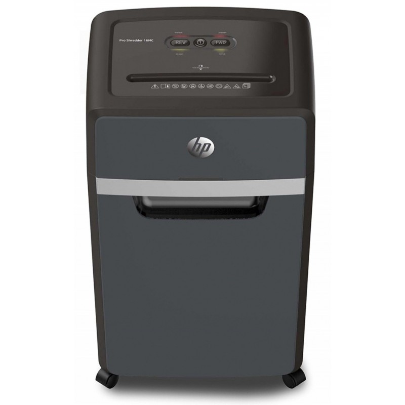 Distrugator de documente HP Pro Shredder 16MC - 16 coli, micro cut (2 x 15mm), nivel securitate 5