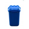 Cos plastic cu capac batant, pentru reciclare selectiva, capacitate 15l, PLAFOR Fala - albastru
