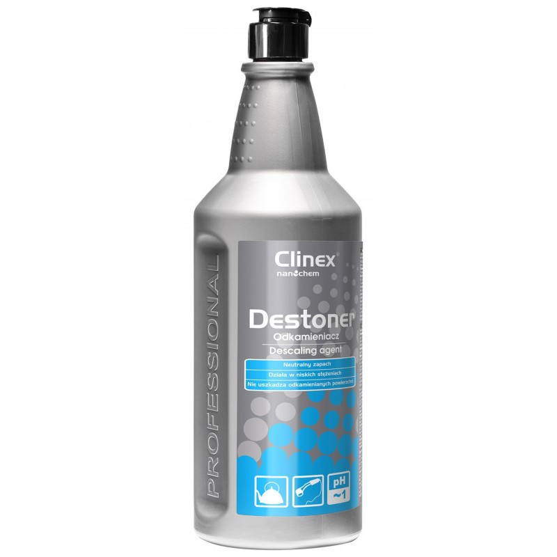 Solutie pentru curatarea depunerilor de calcar, pt. aparate electrocasnice, 1 litru, Clinex Destoner
