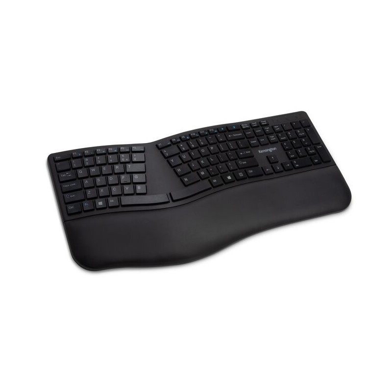 Tastatura Kensington ProFit Ergo, suport ergonomic pentru incheietura mainii inclus, conexiune wirel