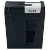Distrugator documente manual REXEL SECURE MC4, P5, micro-cut (particule), 4 coli, 14l, negru-arginti