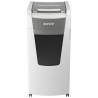Distrugator documente automat LEITZ IQ Office, P4, cross-cut (confeti), 600 coli, cos 110l, alb-gri