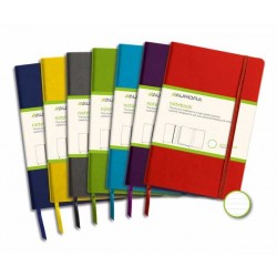 Caiet cu elastic, coperti rigide, 140 x 215mm, 96 file-80g/mp, hartie cream, AURORA - dictando