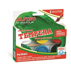 Tempera lavabila, 6 culori...