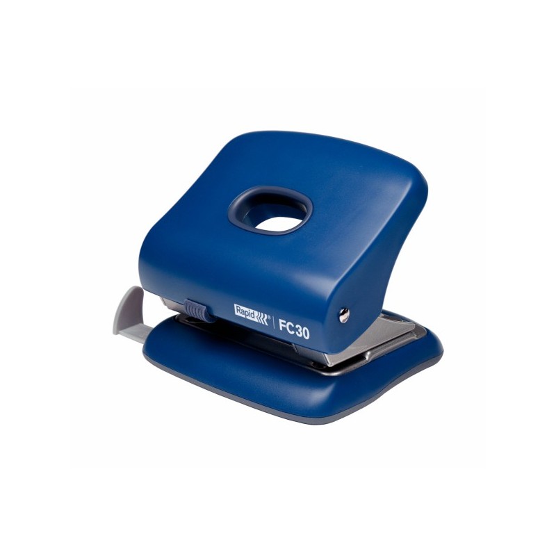 Perforator plastic RAPID FC30, 30 coli - albastru