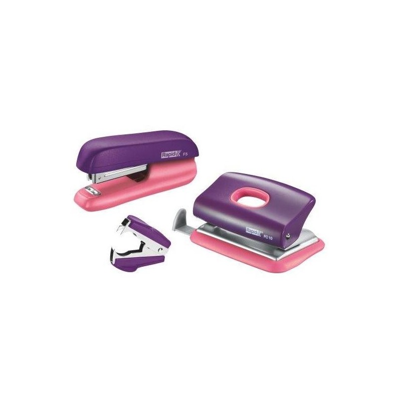 Set RAPID capsator F5, 10 coli, perforator FC 10, 10 coli si decapsator, blister - mov/piersica