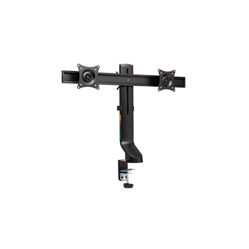 Suport pentru monitor Kensington SmartFit, dual, ajustabil, cu fixare pe birou, negru