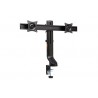 Suport pentru monitor Kensington SmartFit, dual, ajustabil, cu fixare pe birou, negru