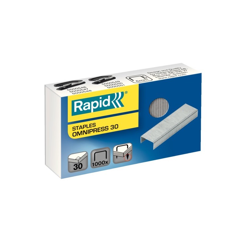 Capse RAPID Omnipress 30 coli, 1.000 buc./cutie