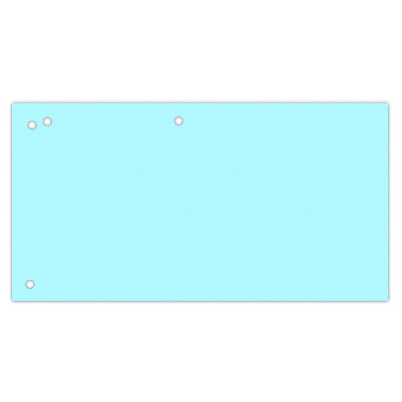 Separatoare carton pentru biblioraft, 190 g/mp, 105 x 240mm, 100/set, Office Products Duo - albastru