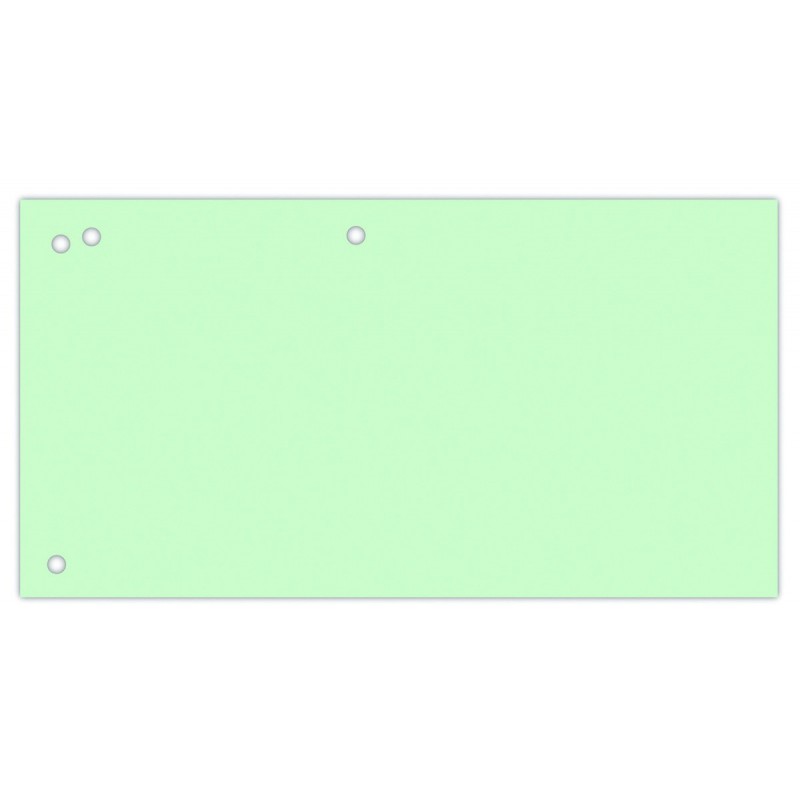 Separatoare carton pentru biblioraft, 190 g/mp, 105 x 240mm, 100/set, Office Products Duo - verde
