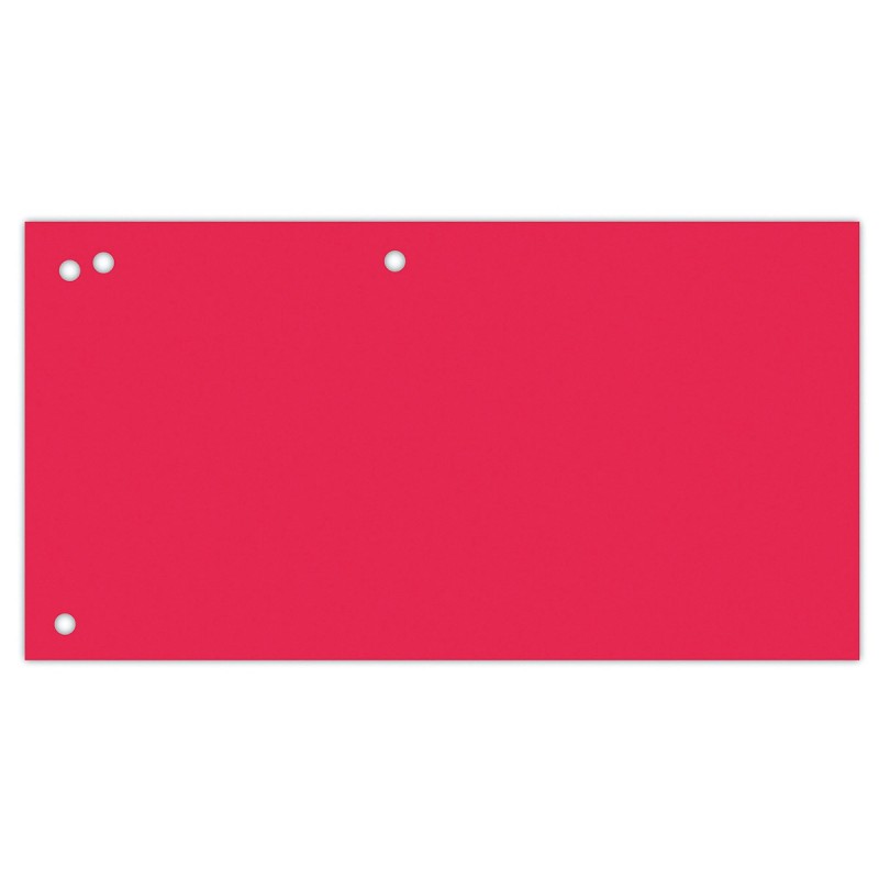 Separatoare carton pentru biblioraft, 190 g/mp, 105 x 240mm, 100/set, Office Products Duo - rosu