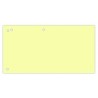 Separatoare carton pentru biblioraft, 190 g/mp, 105 x 240mm, 100/set, Office Products Duo - galben