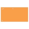 Separatoare carton pentru biblioraft, 190 g/mp, 105 x 240mm, 100/set, Office Products Duo - orange