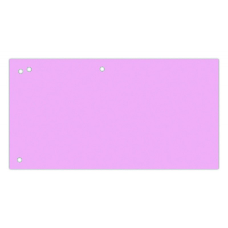 Separatoare carton pentru biblioraft, 190 g/mp, 105 x 240mm, 100/set, Office Products Duo - roz