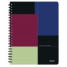Caiet de birou LEITZ Executive Get Organized, PP, A4, 80 coli, cu spira, dictando, negru-violet