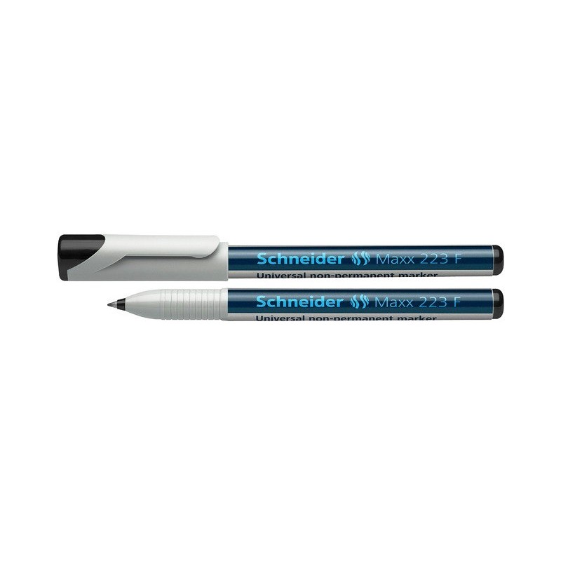 Universal non-permanent marker SCHNEIDER Maxx 223 F, varf 0.7mm - negru
