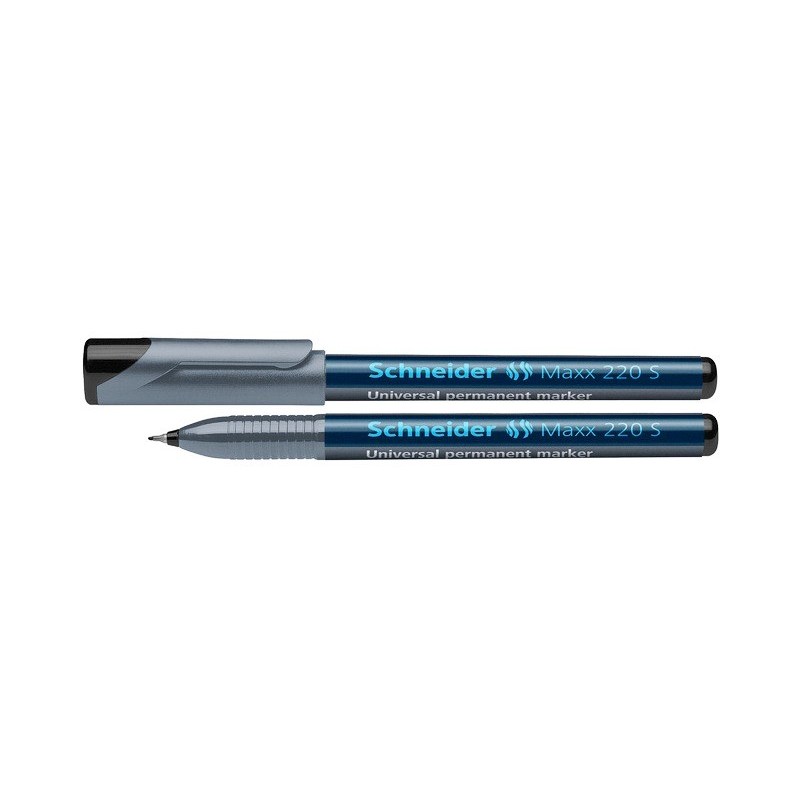 Universal permanent marker SCHNEIDER Maxx 220 S, varf 0.4mm - negru