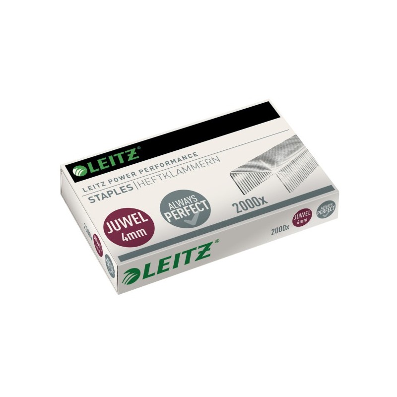 Capse LEITZ Juwel, 4 mm, 2000 buc/cutie