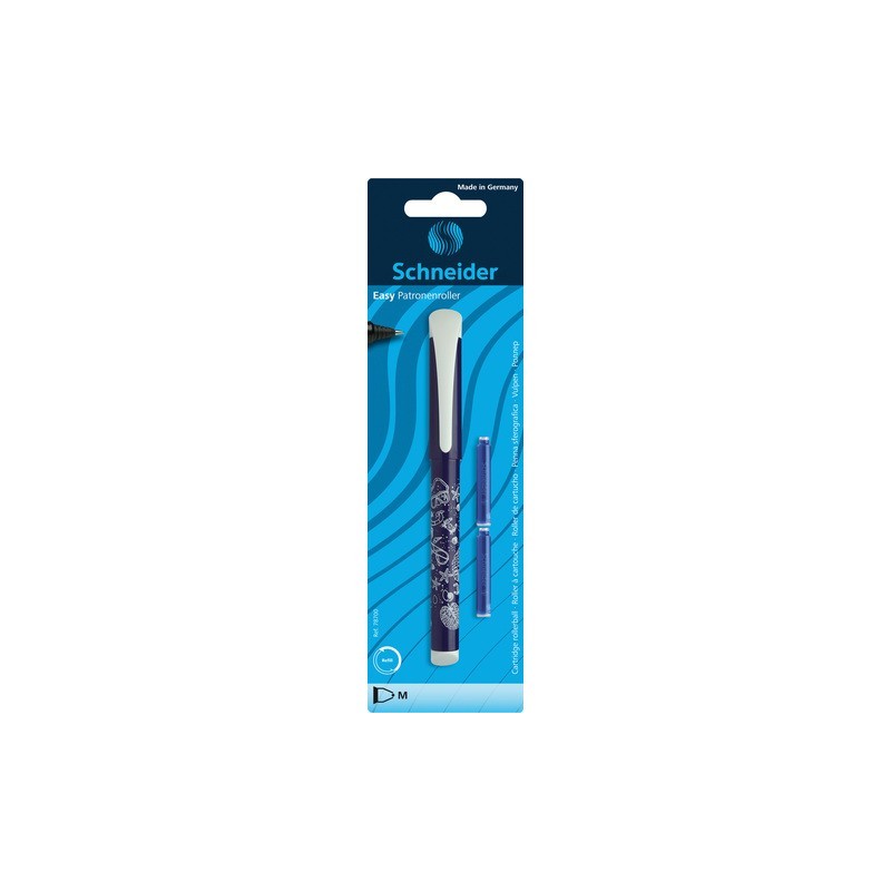 Roller cu cartus SCHNEIDER Easy, + 2 rezerve cerneala/blister