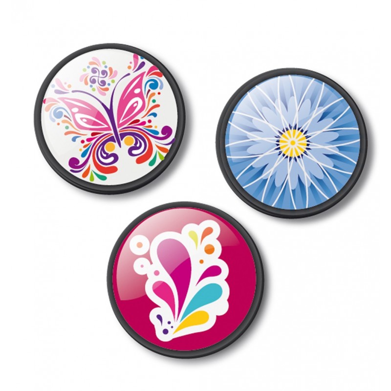 Insigne, 3buc/set, Roller NIKIDOM - Emoji