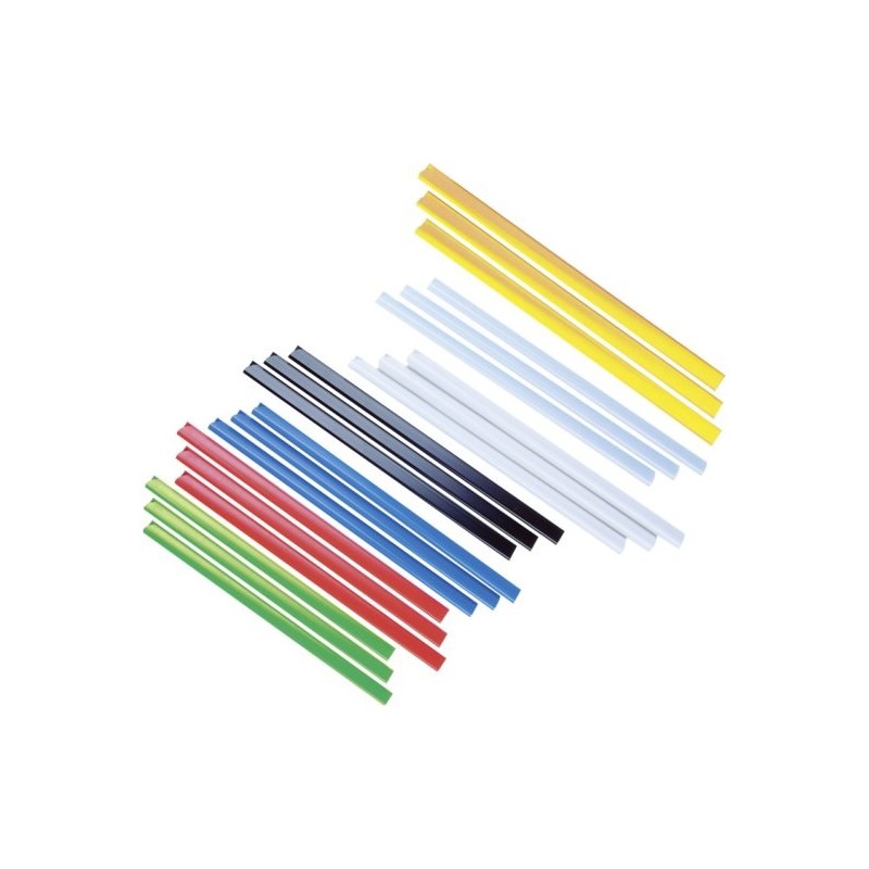 Bagheta A4 de legat documente, 6 mm, 25/blister KANGARO - rosu