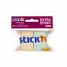 Rezerva notes autoadeziv in rola, pentru dispenser, 25 mm x 10 m, 2 buc/set, Stick"n-2 culori pastel