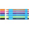 Pix SCHNEIDER Slider Edge XB, rubber grip, varf 1.4mm, 6 culori pastel/set